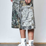FRD Rhinestone Jorts Camo