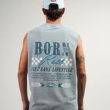 Pure Overdrive Washed Blue Tank Top