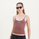 Pure Across the Lines Brown Tank Top