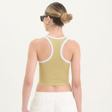 Pure Across the Lines Green Tank Top