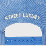 Homme Femme Hotel Corduroy Hat Blue