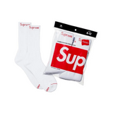SUPREME 4 PARES DE MEDIA BLANCA