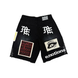 Mixed Emotions 'CHAOS' Black Carpenter Shorts