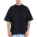 Escobar 'Wrap The World' Negra Con Letras Negras T-Shirt