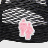 Homme Femme Beverly Hills Trucker Hat Black