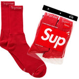 Paquete de 4 Medias Supreme rojas