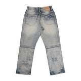 FRD ALLOVER RHINE STONE DENIM RIPPED PANTS