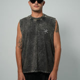 PURE ‘Still Hungry Washed Gray Tank Top’