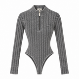 TRUE Daily Ribbed Bodysuit - Black
