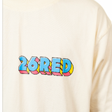 26Red T-shirt crema 0009