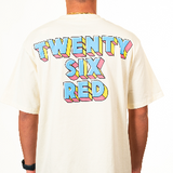 26Red T-shirt crema 0009