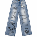 Mixed Emotions 'Blue Canvas' Denim