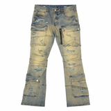 FRD 'Light Wash' Cargo Jeans
