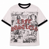 Life Hustlers 'NO DAYS OFF' White Tee