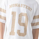 Monastery Horsebeat  Daven T-Shirt Oversized Blanca