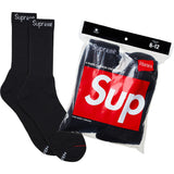 4 pares de medias supreme negras 3024