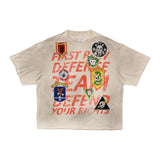 FRD LOGO ALLOVER CROP TEE