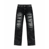 FRD ‘ALLOVER RHINESTONE’ BLACK DENIM FLARE JEAN
