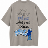 VILLAGE GRAFFITI GREY TEE