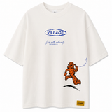 VILLAGE PAPER PLANE WHITE TEE