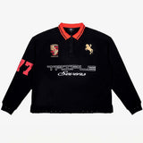 Triple Sevens 'SPONSOR' Black Polo