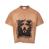 SSBD 'CHRIST SAVES' Brown Tee