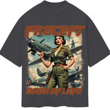 Precept 'MILITARY WOMAN' Grey T-Shirt