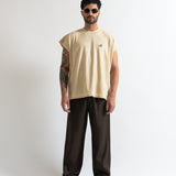 Pure Monclair Sleeveless Cropped Shirt
