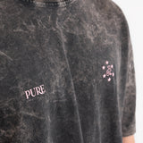 Pure Local Creative Crew T-shirt Box fit Vintage black 19355