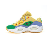 Reebok Question Low BBC Ice Cream Running Dog Yellow Green