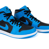 Nike Air Jordan 1 Mid Black University Blue