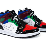 Nike Air Jordan 1 Mid SE Black White Multi-Color (7007)