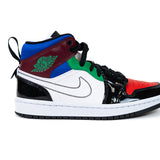 Nike Air Jordan 1 Mid SE Black White Multi-Color (7007)