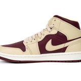 Nike Air Jordan 1 Mid Split Beach Cherrywood Red