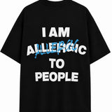 Escobar 'ALLERGIC PEOPLE' Black Tee