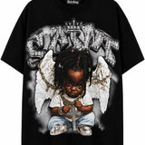 Escobar 'YOUNG SAINT' Black Tee