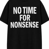 Escobar 'NO TIME FOR NONSENSE' Black/White Tee