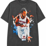 Vintage Demand 'Jaylen Brunson' Grey Tee
