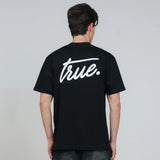 TRUE Cursive Logo T-Shirt - Black