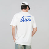 TRUE Cursive Logo T-Shirt - Cream