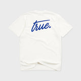 TRUE Cursive Logo T-Shirt - Cream
