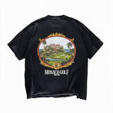 RUYA 'Monaco Golf' Oversized Black Tee