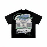 RUYA 'Hotel De Ruya' Oversized Black Tee