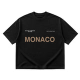 RUYA 'Monaco Racing' Oversized Black Tee