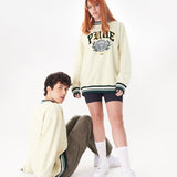 SWEATER CREMA VERDE COLLEGE