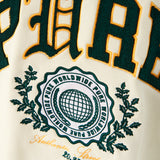 SWEATER CREMA VERDE COLLEGE