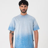 Heraldic pure t-shirt azul con cruz 18526