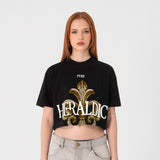 HERALDIC PURE CROPTOP BLK 18538