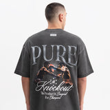 Pure Knockout T -shirt Oversized  Grey 350g 19471