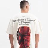 Pure Knockout T -shirt Box fit Crema 19473